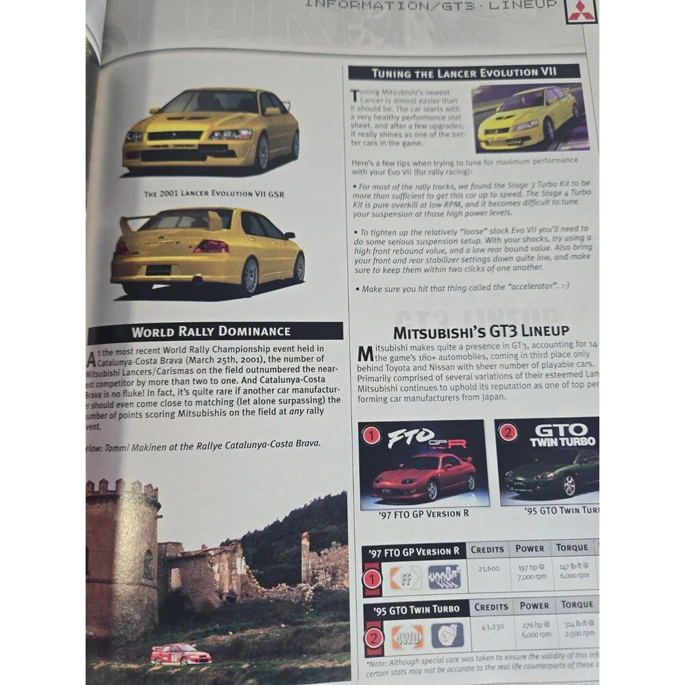 Gran Turismo 3 Official Perfect Strategy Guide with Poster Playstation 2 Versus